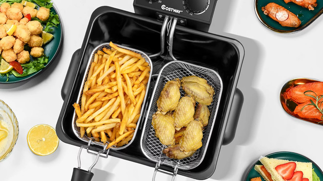 Costway 5 3 Quart Electric Deep Fryer