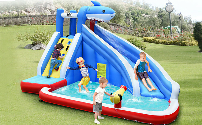 Costway Inflatable Water Slide Animal Shaped Bounce House