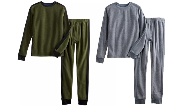 Cuddl Duds 2 Piece Fleece Base Layer Set