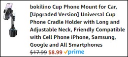 Cup Phone Mount Checkout