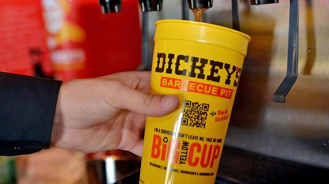 Dickeys Barbecue Pit Big Yellow Cup