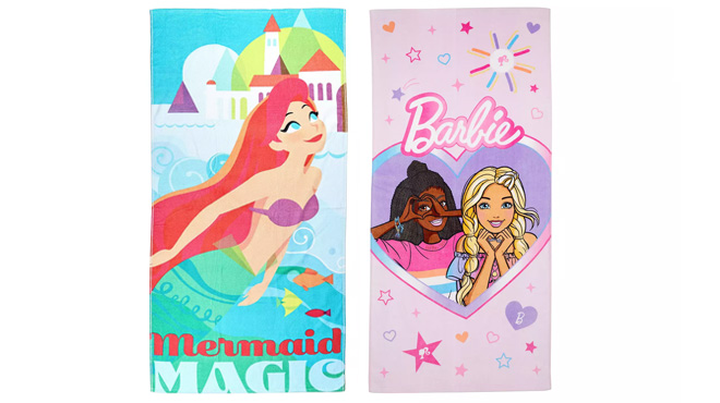 Disney The Big OneThe Little Mermaid and Barbie Beach Towels