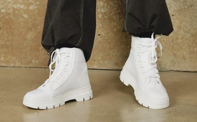 Dr Martens Womens Poly Casual Boots in White