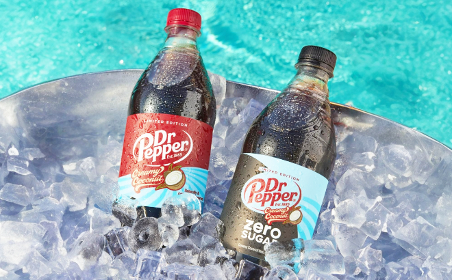 Dr Pepper Creamy Coconut and Zero Sugar Creamy Coconut Soda Pop