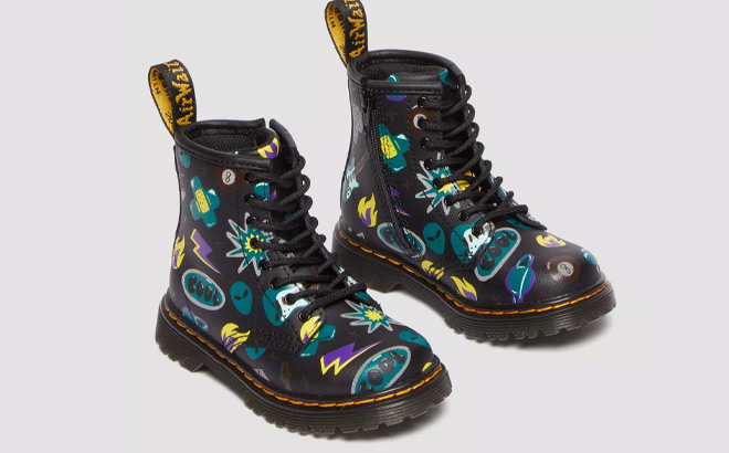 Dr Martens Toddler Leather Lace Up Boots 1
