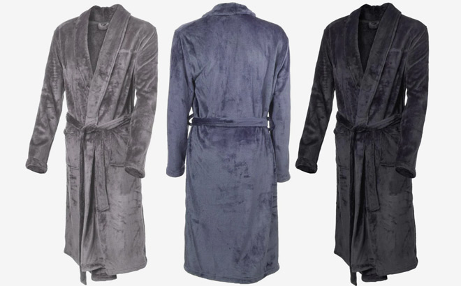 Eddie Bauer Mens Plush Robe 3 Colors