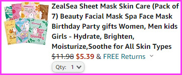 Face Masks at Checkout