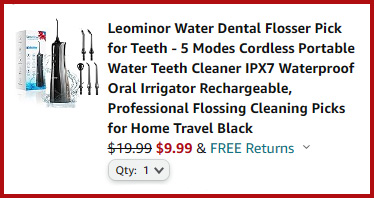Water Dental Flosser Summary