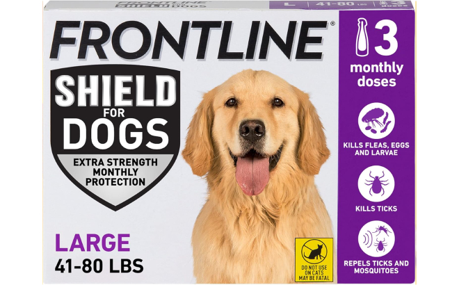 Frontline Shield Flea Tick Treatment for Large Dogs