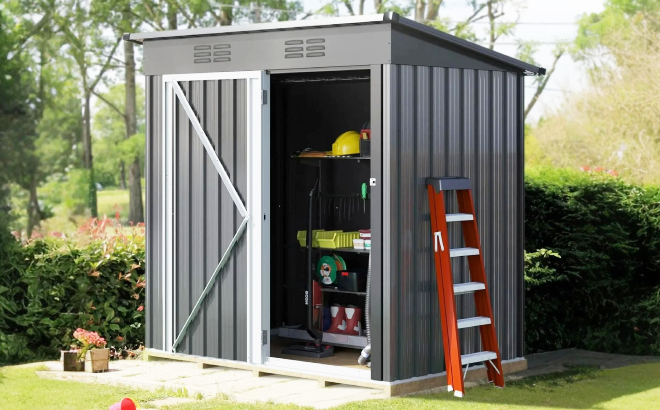 Galvanized Steel Storage Shed