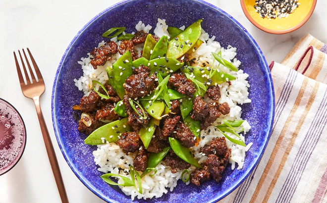 Ginger Beef and Snow Pea Stir Fry
