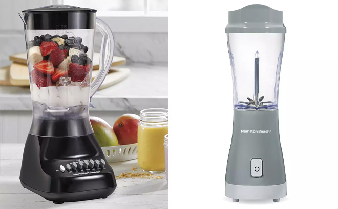 Hamilton Beach 10 Speed Smoothie Blender and Hamilton Beach Personal Blender