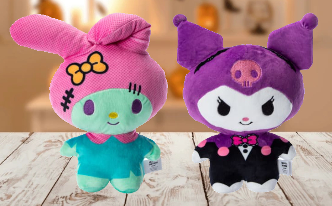 Hello Kitty and Kuromi Halloween Plush