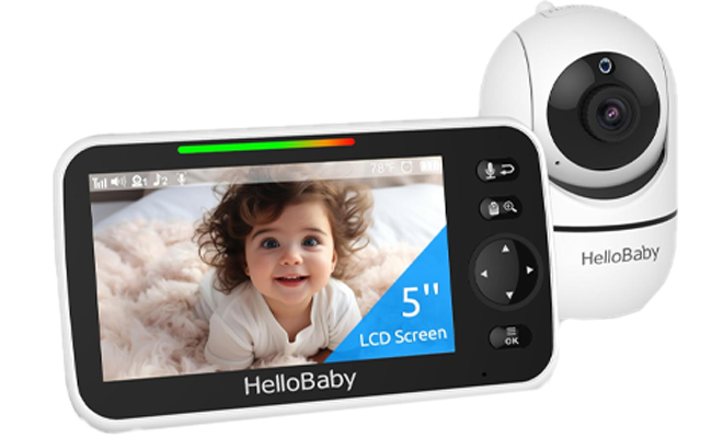 HelloBaby 5 Inch Screen Video Baby Monitor