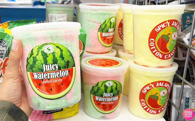 Juicy Watermelon and Spicy Jalapeno Cotton Candy Tubs
