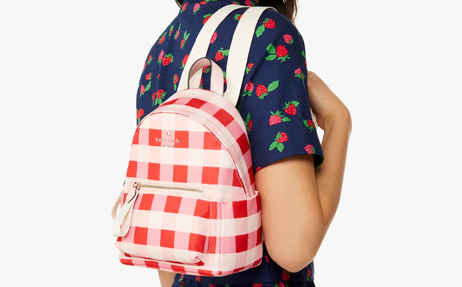 Kate Spade Chelsea Gingham Mini Backpack