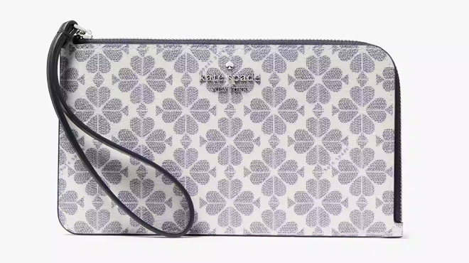 Kate Spade Lucy Spade Flower Medium L zip Wristlet