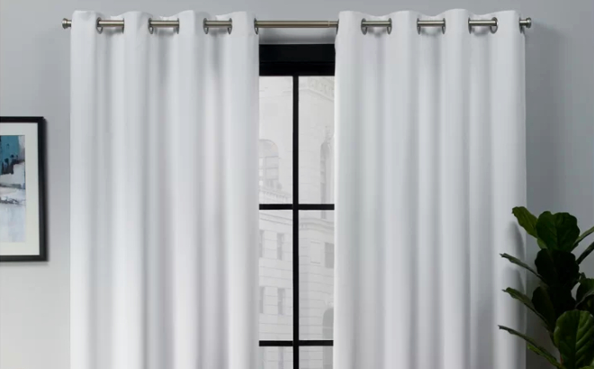 Kennith Sateen Room Darkening Curtain Pair