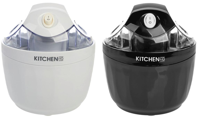 Kitchen HQ 2 Pack Ice Cream Makers in Black and White