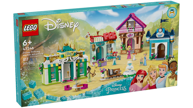 LEGO Disney Princess Market Adventure Set on White Background