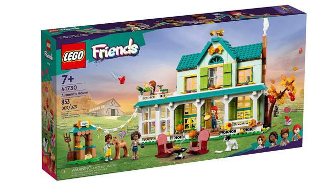 LEGO Friends Autumns House Building Set on White Background