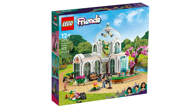 LEGO Friends Botanical Garden Building Toy Set on White Background