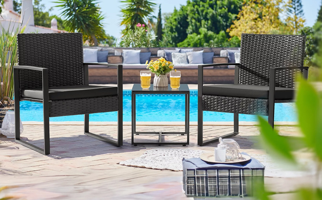 Lacoo 3 Piece Patio Set