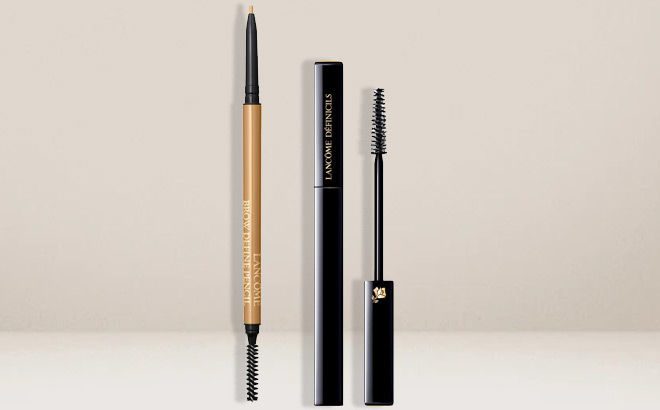 Lancome 2 Piece Mascara Brow Pencil Set