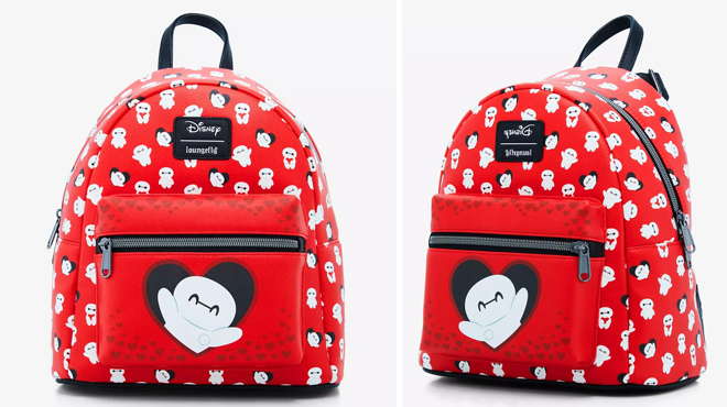 Loungefly Disney Big Hero 6 Baymax Allover Print Mini Backpack