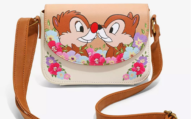 Loungefly Disney Chip N Dale Nose To Nose Crossbody Bag