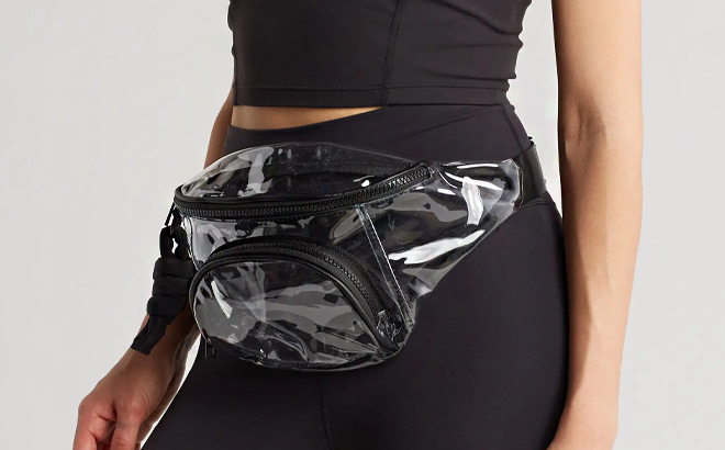 Madden Girl Clear Vinyl Belt Bag