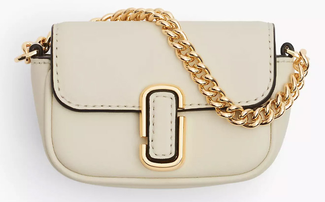 Marc Jacobs Nano J Marc Bag Charm in Cloud White Color