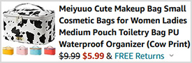 Meiyuuo Small Cute Makeup Bag Screenshot