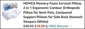 Memory Foam Cervical Pillow Checkout