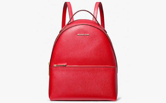 Michael Kors Sheila Medium Backpack in Bright Red Color