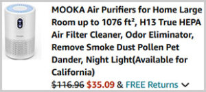 Mooka Large Room HEPA Air Purifier Screenshot