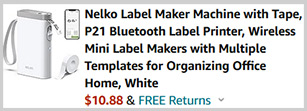 Nelko Portable Label Maker Screenshot