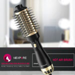 Nexpure Hot Air Brush on a Makeup Table