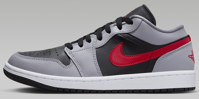 Nike Air Jordan 1 Low Shoe in Cement Grey