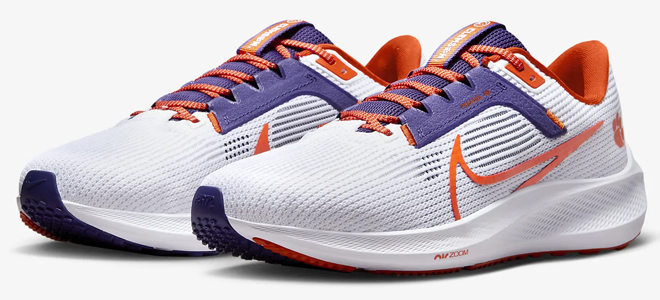 Nike Pegasus 40 Mens Running Shoes Clemson