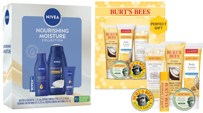 Nivea Skin Care Set and Burts Bees Mothers Day Gifts