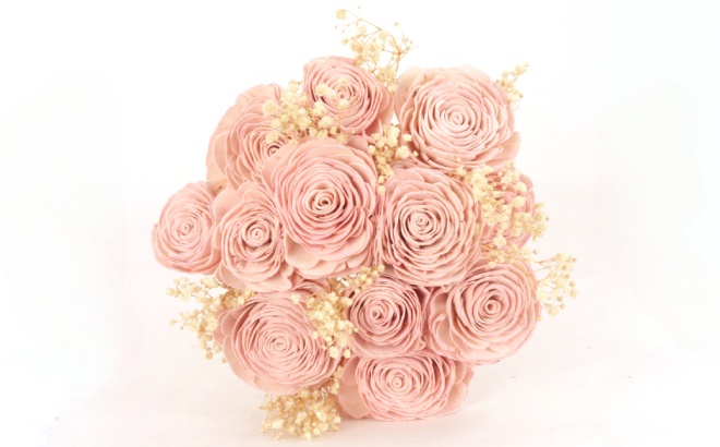 Omni Horticulture Pink Color Paper Flower Bouquet