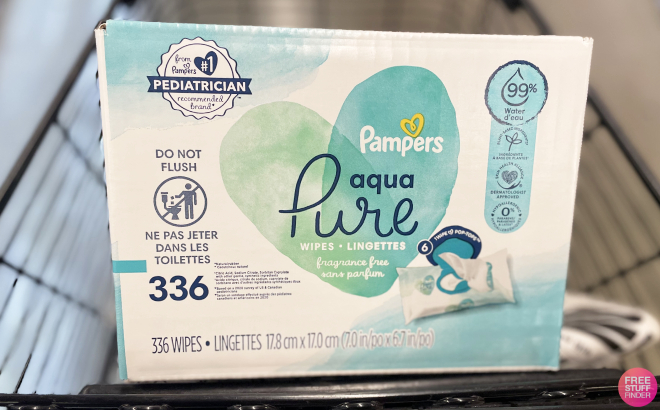 Pampers Aqua Pure Sensitive Baby Wipes 336 Count in Cart