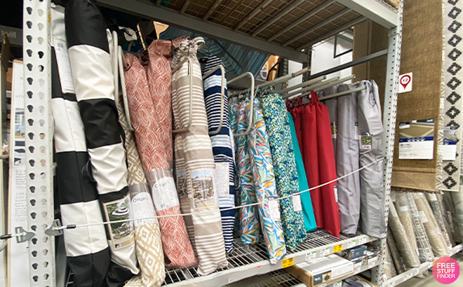 Patio Umbrella in the Lowes Store