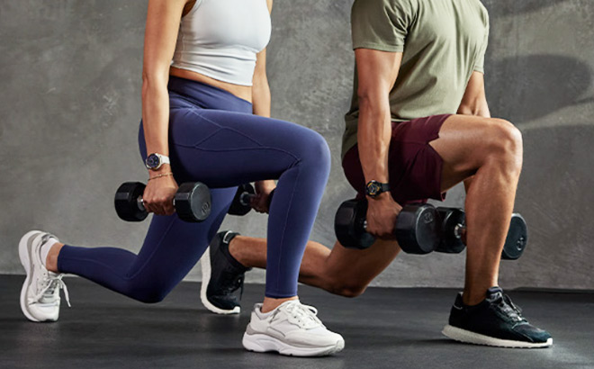 People Wearing Garmin Venu 3 GPS Smartwatch While Working Out