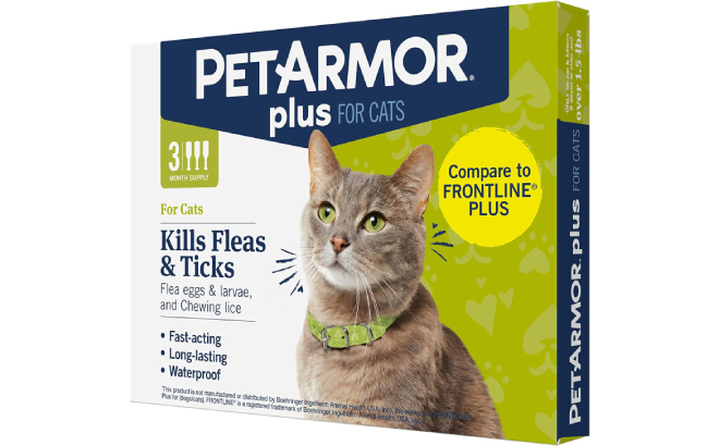 PetArmor Plus Flea Tick Prevention for Cats