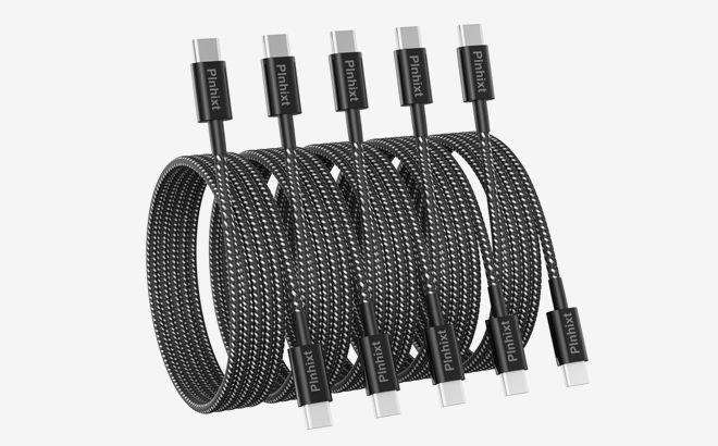 Plnhixt USB C to USB C Cable 5 Pack