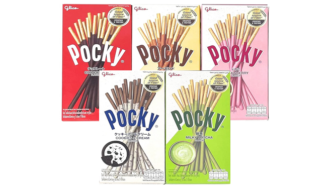 Pocky Biscuit Stick 5 Flavor Variety Pack 10 Count