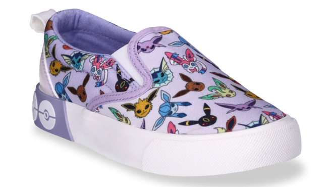 Pokemon Girls Twin Gore Slip On Shoes