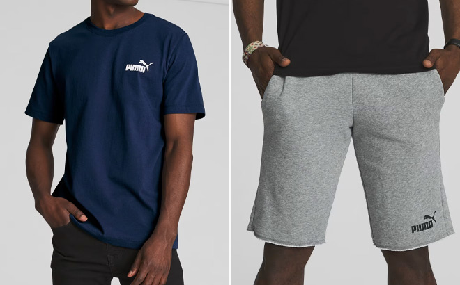 Puma Essentials No 1 Logo Mens Tee and Essentials Mens Shorts